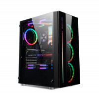 Vỏ máy tính ForGame S-H (Kích thước sản phẩm: L375*W210*H452 mm Độ dày vỏ: 0.6mm/ phủ đen Bo mạch chủ tương thích: ATX / Micro-ATX / ITX Hỗ trợ khoang ổ đĩa: 3/ 5 inchHHD * 2/ 2/ 5inch SSD * 2 I / O bảng đi