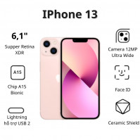 Điện thoại Apple iPhone 13 (4GB/ 128Gb/ Pink)