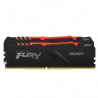 Ram Desktop Kingston Fury Beast RGB (KF432C16BBAK2/16) 16GB (2x8GB) DDR4 3200Mhz