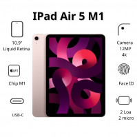 Máy tính bảng Apple IPad Air 5 M1 Wifi MM9M3ZA/A (256GB/ Pink)
