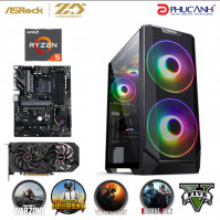 Máy tính để bàn PCPA C-ASRock 1 -R5/8G/RX6500XT