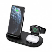 Đế sạc không dây 3 trong 1 Aukey LC-A3 - Đen