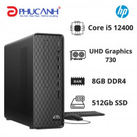 Máy tính để bàn HP S01-PF2025D 6K7A3PA (Core i5 12400/ Intel H670/ 8GB/ 512GB SSD/ Intel UHD Graphics 730/ Windows 11 Home)
