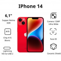 Điện thoại Apple IPhone 14 (6GB/ 256GB/ Red)