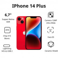 Điện thoại Apple IPhone 14 Plus (6GB/ 128Gb/ Red)