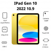 Máy tính bảng Apple IPad Gen 10 2022 10.9 Wifi (64GB/ Yellow)