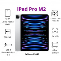 Máy tính bảng Apple IPad Pro 12.9 M2 Cellular (256Gb/ Silver/ MP213ZA/A)