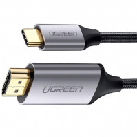 Cáp chuyển Ugreen 50570 USB-C (Type C) sang HDMI dài 1,5m hỗ trợ 3D,4K cao cấp