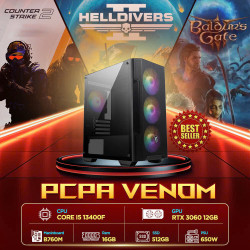 Máy tính PCPA Venom (i5 13400F/ 16GB/ 512GB SSD/ RTX 3060 12Gb/650W) 