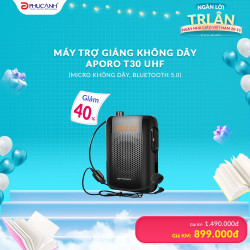 Máy trợ giảng không dây Aporo T30 UHF (Micro không dây, Bluetooth 5.0)