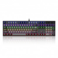 Bàn phím cơ KENOO ESPORT EK104 - Màu đen và xám - Brown switch 