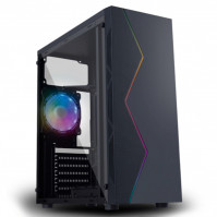 Vỏ máy tính VSP V3-603 Đen (Chuẩn ATX) Có Sẵn LED RGB, Nắp Hông Trong Suốt 