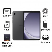Máy tính bảng Samsung Galaxy Tab A9 LTE - X115 (4GB/ 64GB/ Xám đen)