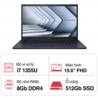 Laptop Asus ExpertBook B1 B1502CVA-NJ0148W (i7 1355U/ 8GB/ 512GB SSD/15.6 inch FHD/Win11/ Black/ Vỏ nhôm)