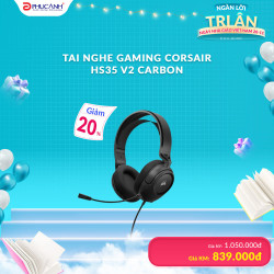 Tai nghe Gaming Corsair HS35 V2 Carbon 