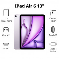 Máy tính bảng Apple IPad Air 6 13inch Wifi (8GB/ 128Gb/ Purple/ MV2C3ZA/A)