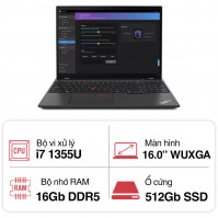 Laptop Lenovo ThinkPad T16 G2 21HH003TVN (i7 1355U/ 16GB/ 512GB SSD/16 inch WUXGA/Win 11 Pro/ Black/ Carbon/3Y)