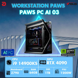 Máy trạm Workstation PAWS AI 03-I9KS/64GB/RTX4090