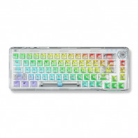 Bàn phím cơ Aula 3 MODE F68 Đen Trong Suốt (Ice crystal switch/ Polycarbonate/ LED RGB)