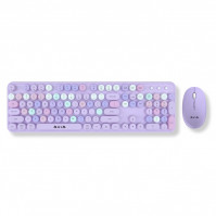 Bộ bàn phím chuột không dây Aula AC306 Tím 
