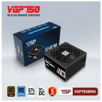 Nguồn máy tính VSP VGP750BRN 750W (80 Plus Bronze/ Non-Modular/ ATX/ Đen)