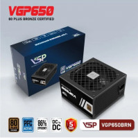 Nguồn máy tính VSP VGP650BRN 650W (80 Plus Bronze/ Non-Modular/ ATX/ Đen)