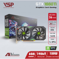 Card đồ họa AiVision GeForce GTX 1660 TI 6GB (GDDR6/ 192 bit)