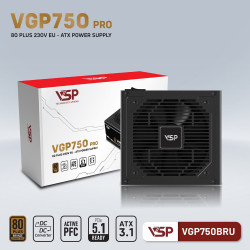 Nguồn máy tính VSP VGP750BRU PRO (750W/ 80 Plus Bronze/ ATX/ Đen)