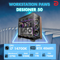 Máy trạm Workstation PAWS DESIGNER 50-I7/32GB/RTX4060TI 16Gb