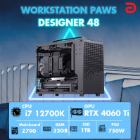 Máy trạm Workstation PAWS DESIGNER 48-I7/32GB/RTX4060TI 16Gb