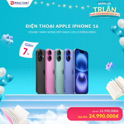 Điện thoại Apple iPhone 16 (256GB/ Đen)