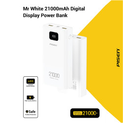 Pin sạc dự phòng Pisen 21.000 mAh Mr White Digital TS-D294 10W 