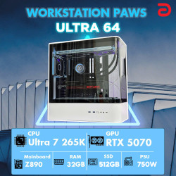 Máy tính PAWS Ultra 64 (Core Ultra 7 265K/Z890/32GB/RTX 5070 12Gb) 