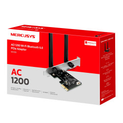 Cạc mạng không dây Mercusys PCI-E MA30E (Chuẩn AC/ AC1200Mbps/ Ăng-ten ngoài/ Bluetooth)