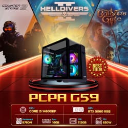Máy tính PCPA G59 (i5 14600KF/ 16GB/RTX 5060 8Gb/650W) 
