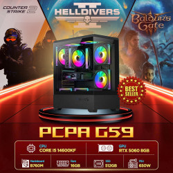 Máy tính PCPA G59 (i5 14600KF/16GB/RTX 5060 8Gb/650W) 