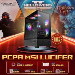 Máy tính PCPA MSI Lucifer (i5 14600KF/ 16GB/ 512GB SSD/RTX 5060 8Gb /650W) 