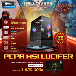 Máy tính PCPA MSI Lucifer (i5 14600KF/16GB/RTX 5060 8Gb /650W) 