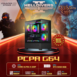 Máy tính PCPA G64 (Core Ultra 5 225F/16GB/RTX 5050 8Gb/650W) 