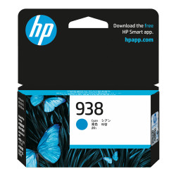 Mực in phun HP 938 Cyan Original Ink Cartridge 4S6X5PA (Dùng cho máy OfficeJet Pro 9110/ 9120/ 9130/ 9720/ 9730)