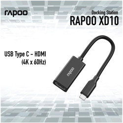 Cáp chuyển Rapoo XD10 USB-C (Type C) sang HDMI