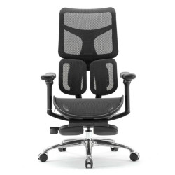 Ghế công thái học Sihoo S100C-B102JT màu đen có kê chân