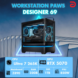 Máy tính PAWS ASUS Ultra 69 (Core Ultra 7 265K/Z890/32GB/RTX 5070) 