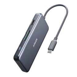 Bộ chuyển đổi Anker A83460A2 USB C to HDMI, USB A,SD, Type C PD
