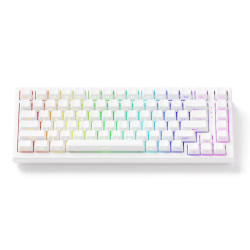 Bàn phím cơ AKKO FUN60 Max SP White Glare Magnetic Switches (Tri-mode) 8K in 2.4G (Trắng)
