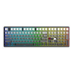 Bàn phím cơ Aula 3 MODE F108 Pro V2 xám đen gradient X3 switch 