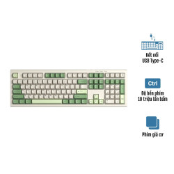 Bàn phím Gaming Aula S102 Xanh Lá Be 