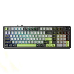 Bàn phím cơ Aula 3 Mode F99 PRO Đen + Xám + Xanh lá Greywood V3 switch 