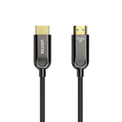 Cáp HDMI Unitek C11085GY01 80M chuẩn HDMI 2.1, sợi quang hỗ trợ 8K@60Hz và 4K@120Hz/144Hz