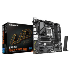 Mainboard Gigabyte B760M DS3H WIFI6E GEN5 DDR5 (Intel B760/ Socket 1700/ M-ATX/ 4 khe ram)